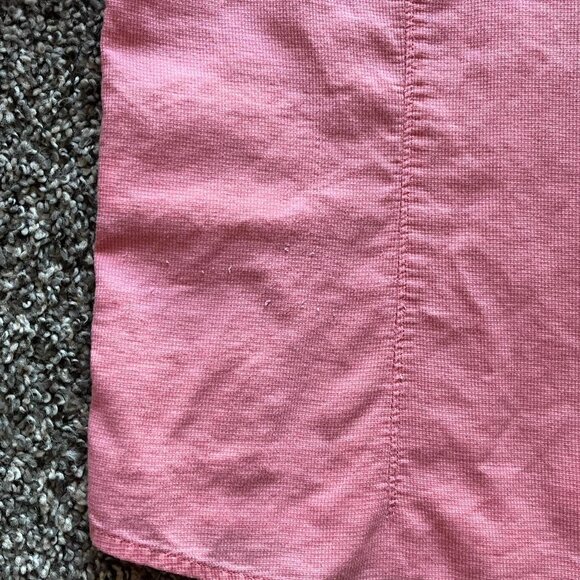 Woolrich Button up Shirt Womens Large Pink/Geranium 100% Cotton Top - Picture 7 of 8